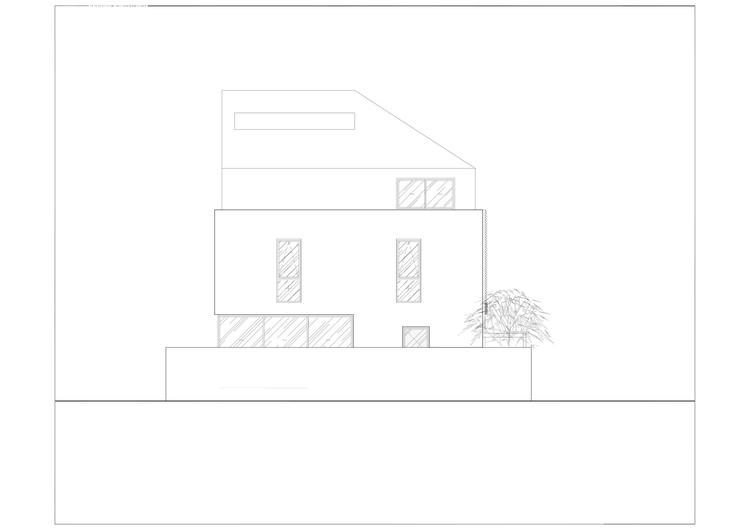 bản vẽ mặt cắt phía Bắc