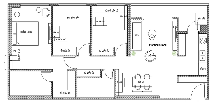 bản vẽ mặt bằng căn hộ