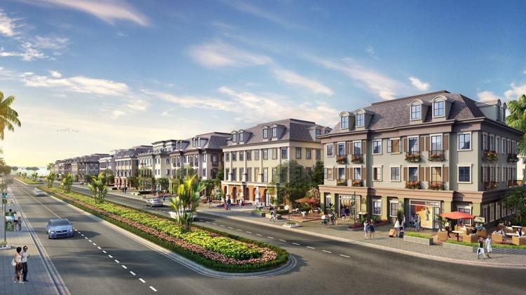 dự án shophouse nằm cạnh mặt đường