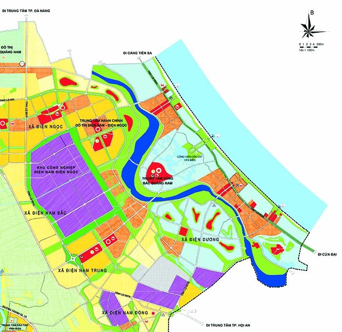 Hình ảnh sông Cổ Cò trong quy hoạch chung đô thị Điện Bàn