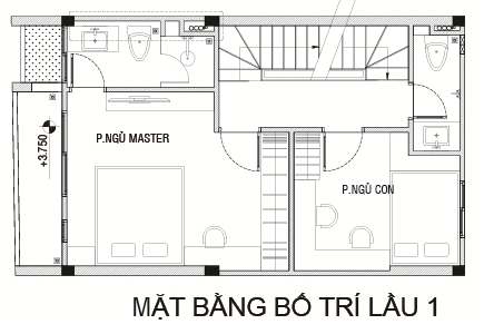 Mặt bằng bố trí tầng 1