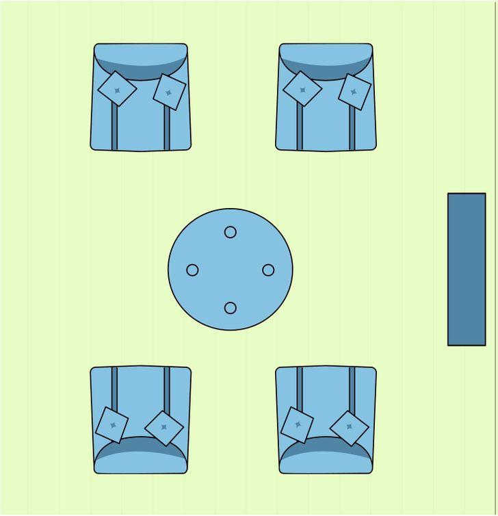 Sắp xếp nội thất theo hướng khuyến khích sự giao tiếp