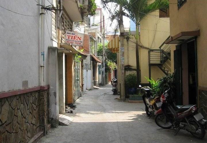 Dãy nhà trong hẻm nhỏ