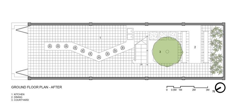 Mặt bằng tầng trệt