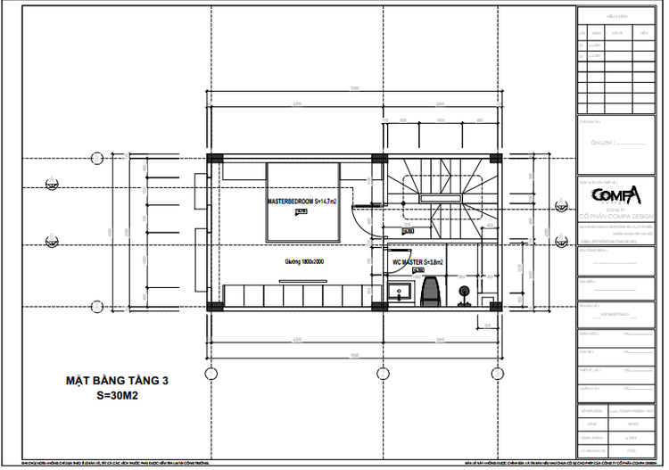Mặt bằng tầng 3