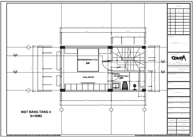 Mặt bằng tầng 4