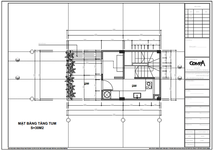 Mặt bằng tầng tum