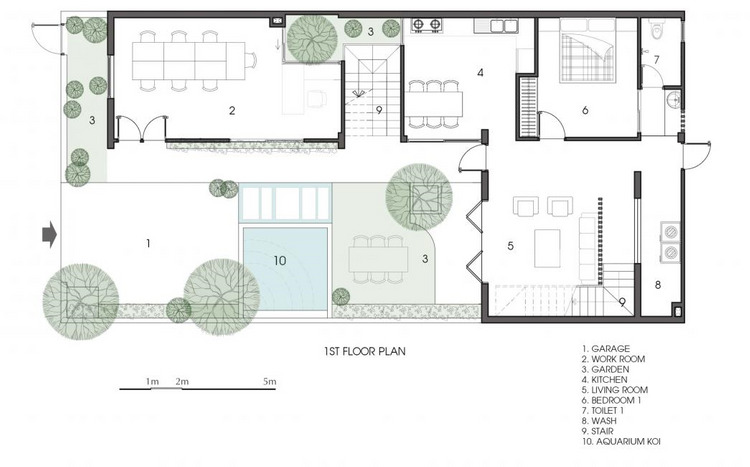 Mặt bằng tầng 1