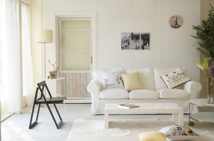 nội thát phòng khách phong cách Hàn Quốc