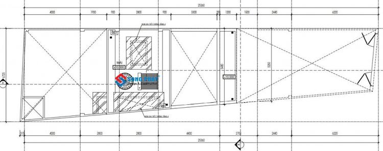 Mặt bằng mái bê tông cốt thép