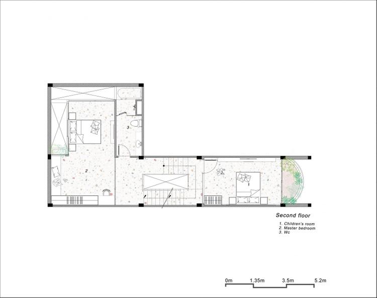 mặt bằng tầng 2