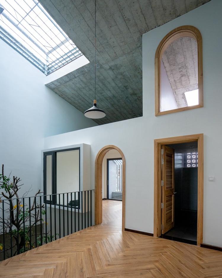 giếng trời nhìn từ tầng 2