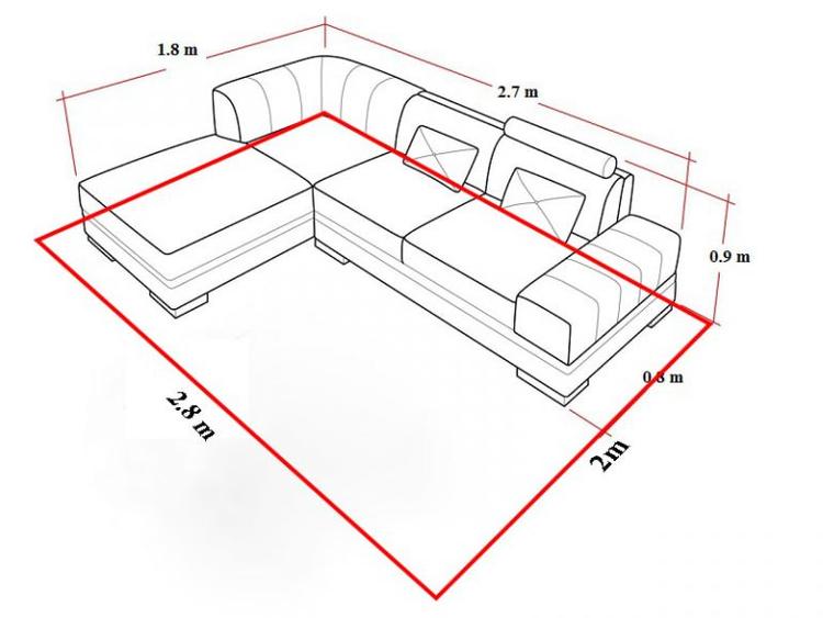 Cách trải thảm phòng khách kiểu phủ bì