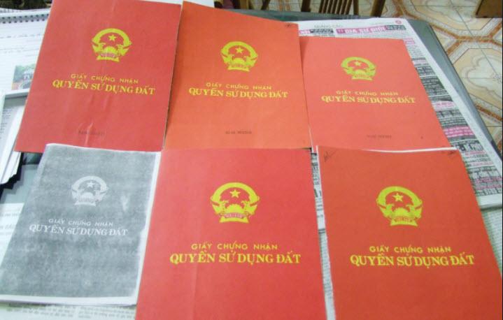 hình ảnh giấy chứng nhận quyền sử dụng đất hay còn gọi là sổ đỏ