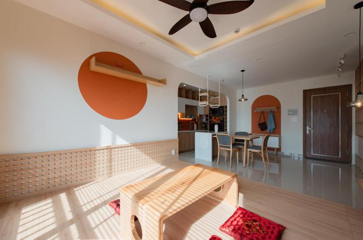 Căn hộ màu cam đất