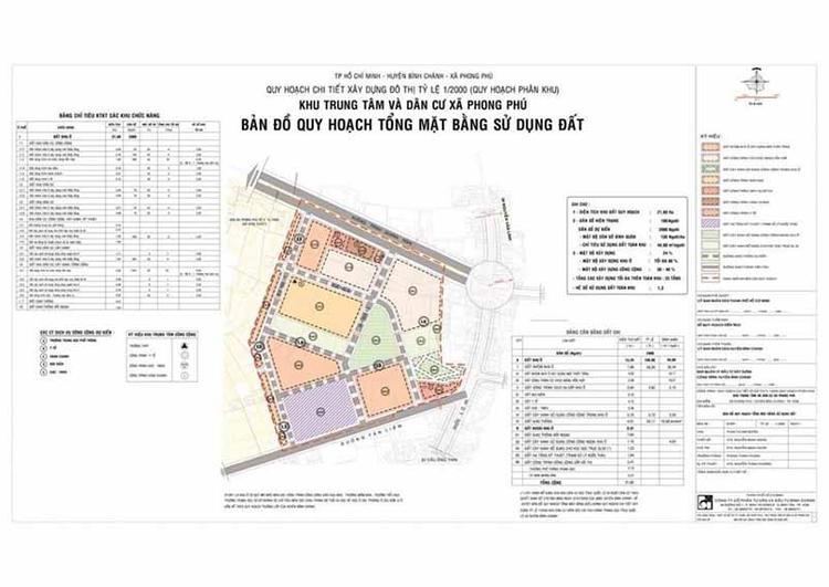 bản đồ quy hoạch xã Phong Phú