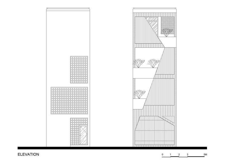 mặt đứng nhà ống