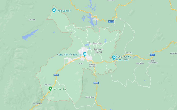 bản đồ thành phố bảo lộc
