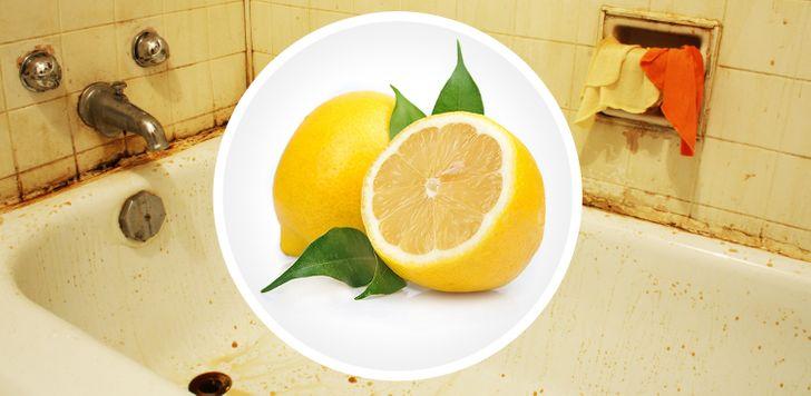 chanh làm sạch nhà tắm