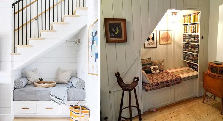 trang trí gầm cầu thang đẹp mắt