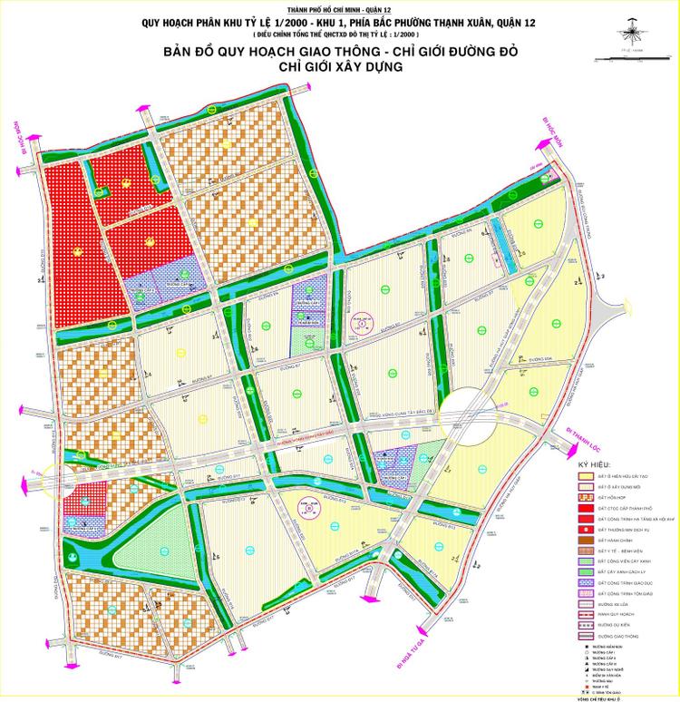 Bản đồ quy hoạch phường Thạnh Xuân, quận 12