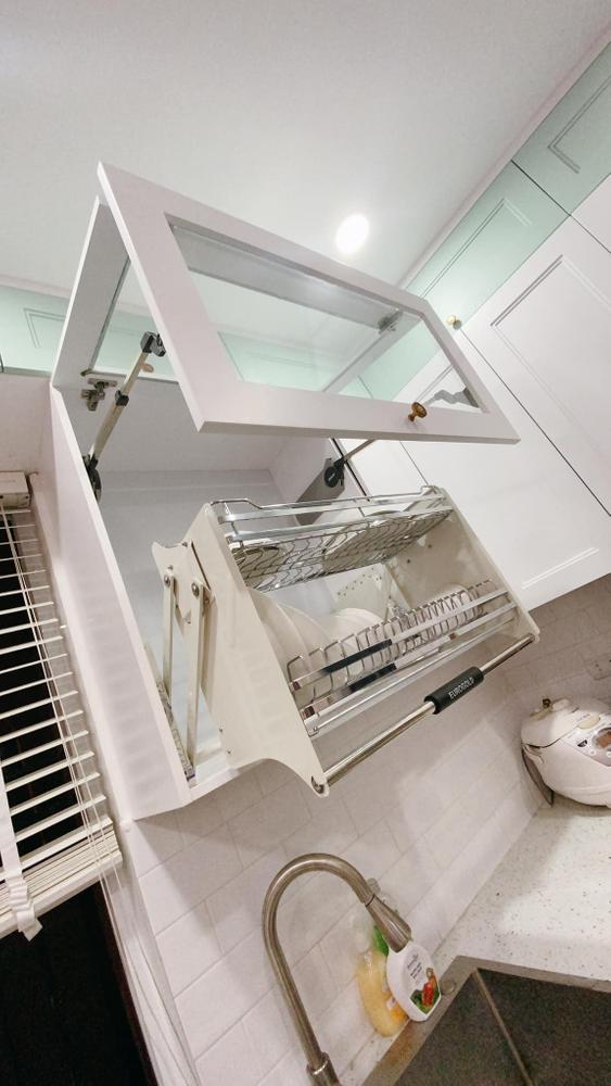 giá để bát màu trắng