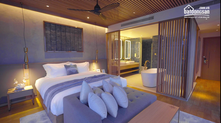 Thiết kế phòng ngủ master trong biệt thự mẫu của dự án Shantira Beach Resort & Spa 