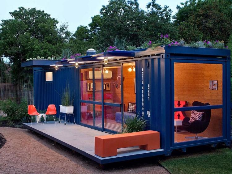 nhà container có nội thất kích thước nhỏ xinh