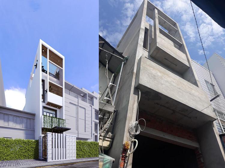 Mẫu thiết kế nhà ống đơn giản hiện đại hợp phong thủy