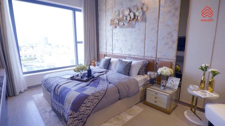 Phòng ngủ căn hộ The MarQ