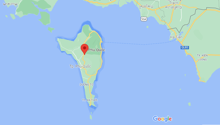 vị trí thành phố đảo phú quốc