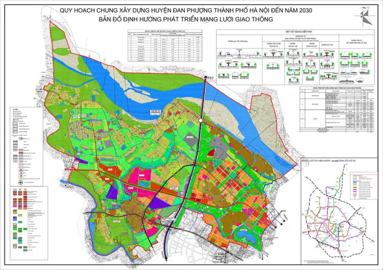 Bản Đồ Quy Hoạch Huyện Đan Phượng (Hà Nội) Đến Năm 2030