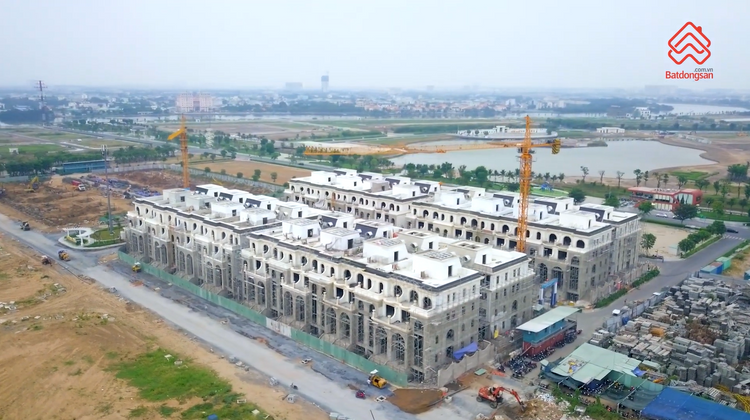 Phân khu biệt thự Sunlake Villas đang xây dựng 