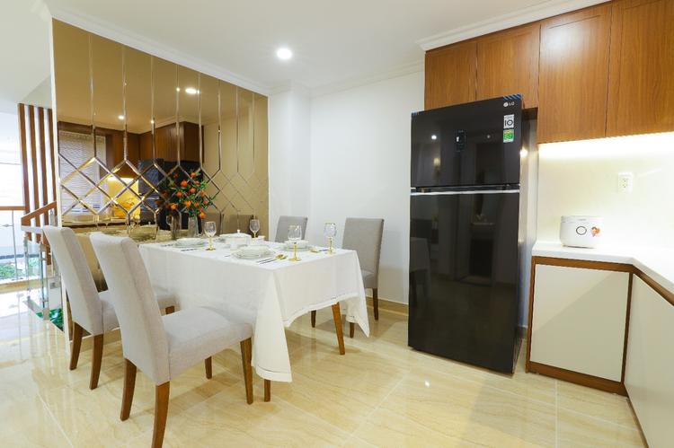 Một góc không gian phòng bếp tại nhà mẫu Richland Residence