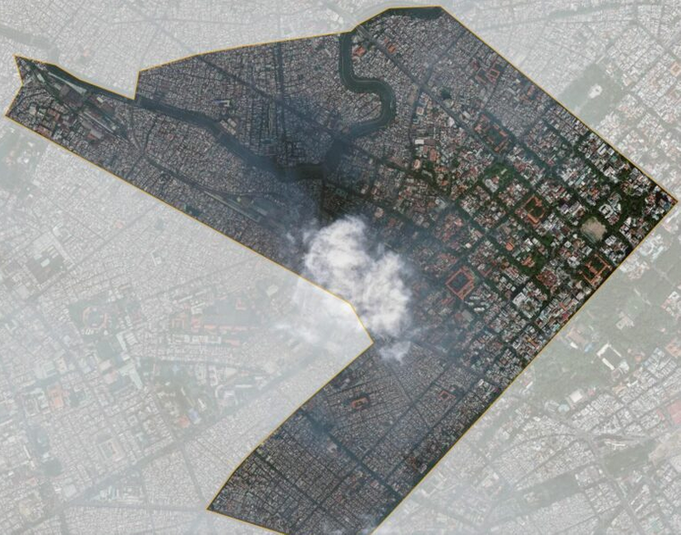 bản đồ quận 3 nhìn từ vệ tinh