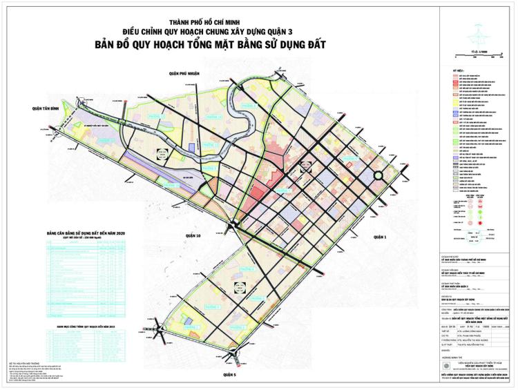 bản đồ quy hoạch sử dụng đất quận 3