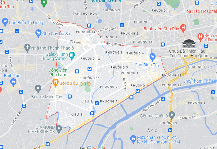 bản đồ quận 6 google maps