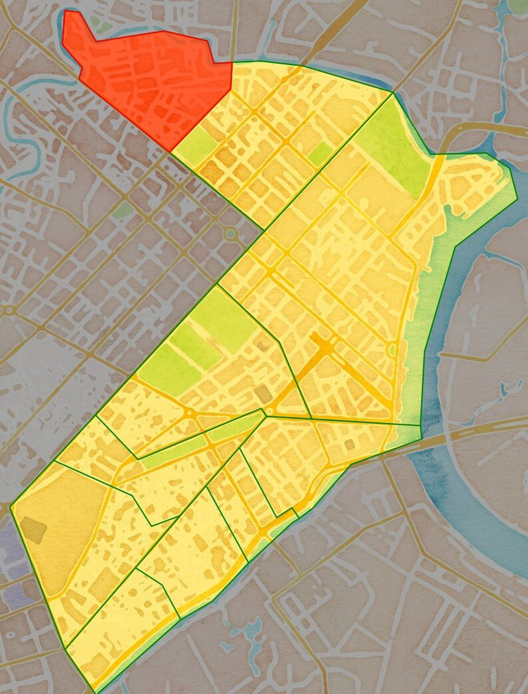 Vị trí phường Tân Định