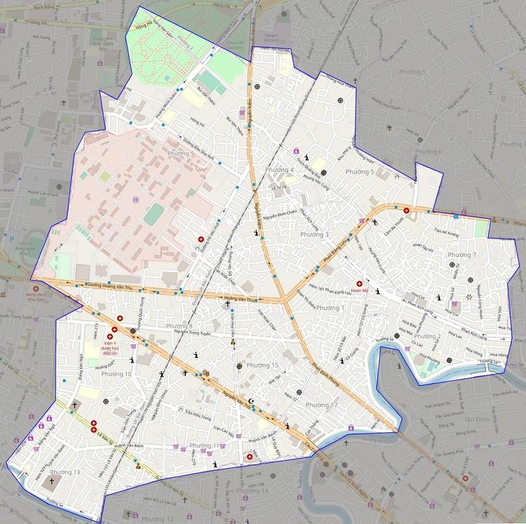bản đồ giao thông quận phú nhuận
