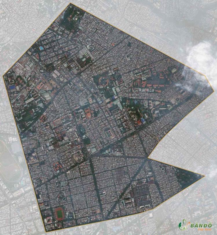 Bản đồ vệ tinh quận 10