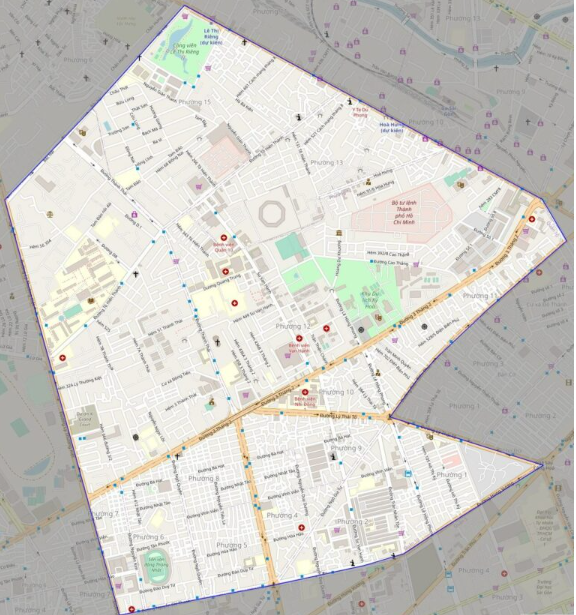 Bản đồ giao thông quận 10