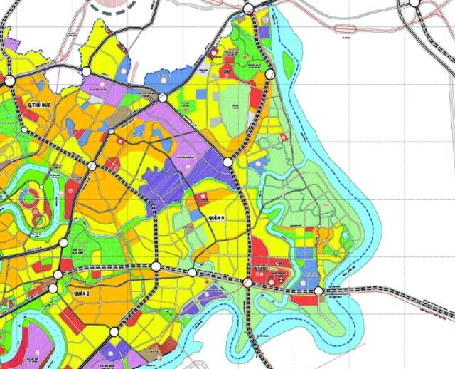Bản đồ quy hoạch giao thông TP Thủ Đức