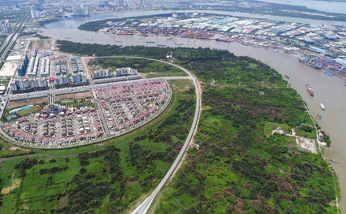 hình ảnh quận 2 TP.HCM từ trên cao