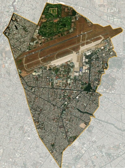 Bản đồ quận Tân Bình nhìn từ vệ tinh