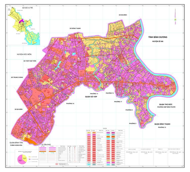 Bản đồ quy hoạch sử dụng đất Quận 12 mới nhất