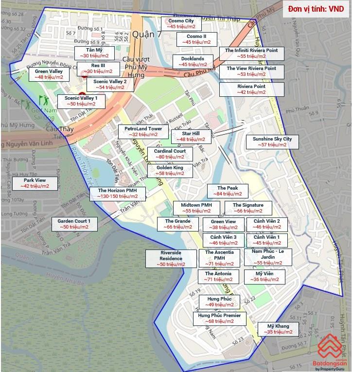 Giá chung cư Quận 7: Tân Phong