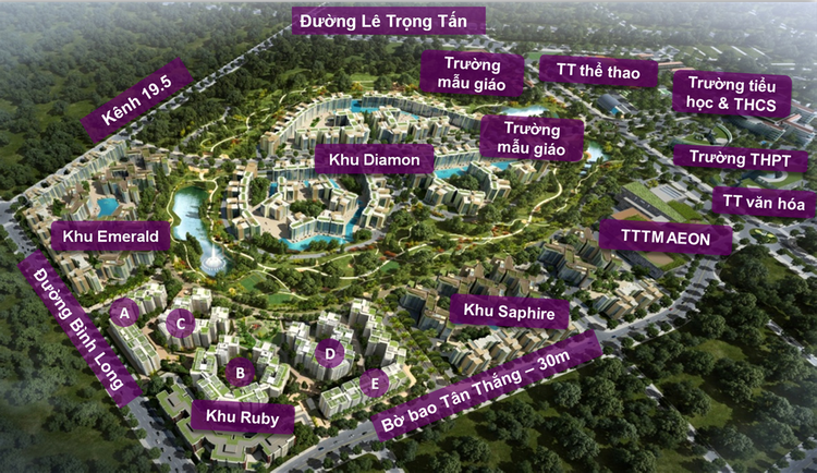 Mặt bằng Celadon City