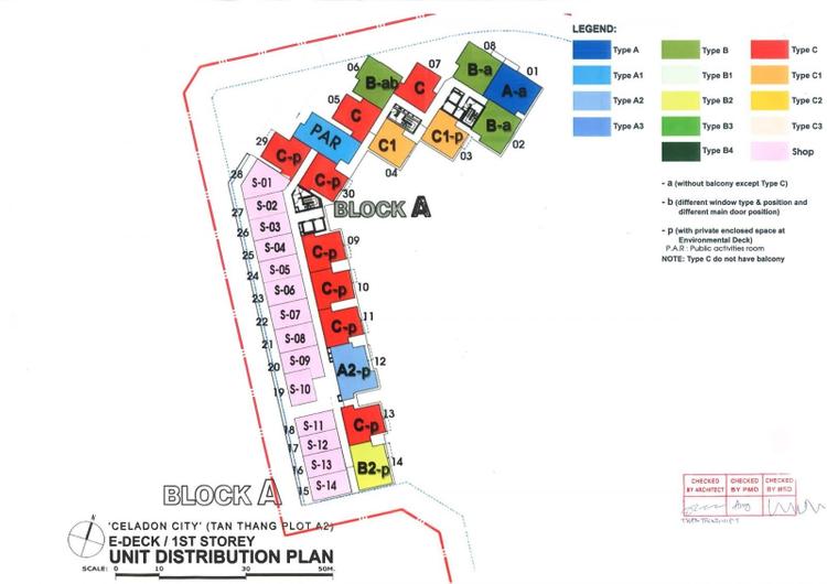 Mặt bằng block A - khu Ruby Celadon City