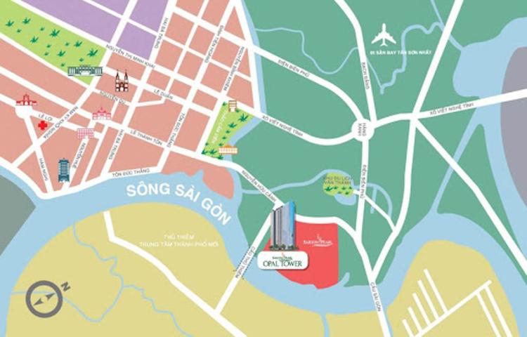 vị trí Opal Saigon Pearl