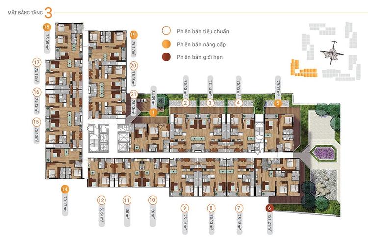 mặt bằng block AK1